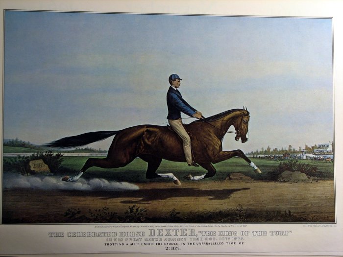 Dexter, 'The King of The Turf', 1865 - Currier and Ives
