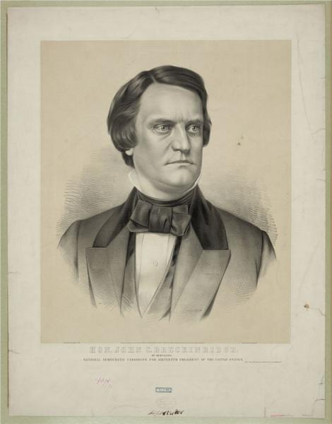 Hon. John C. Breckinridge of Kentucky, 1860 - Курр'є та Айвз