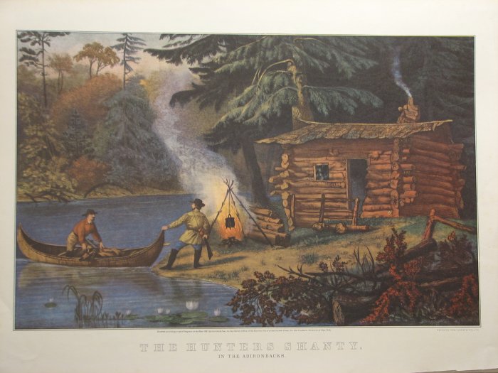 The Hunters Shanty, 1861 - Currier & Ives