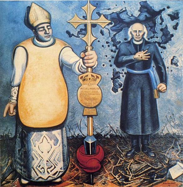 Excommunication and Execution of Father Hidalgo, 1953 - David Alfaro Siqueiros