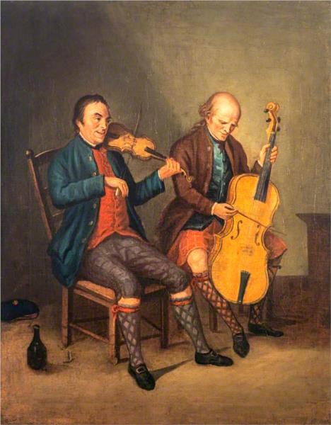 Niel Gow, Violinist and Composer, with his Brother Donald Gow, Cellist, 1780 - Девід Аллен