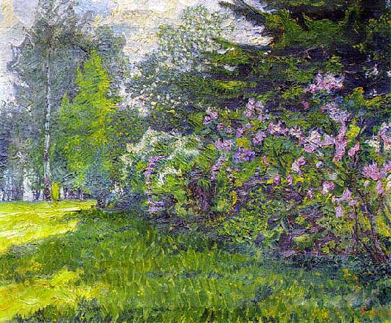 Lilac in the park, 1910 - David Burliuk