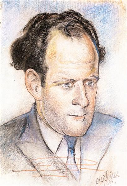 Portrait of Sergei Eisenstein, 1932 - David Burliuk