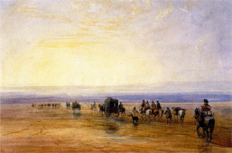 Crossing Lancaster Sands, 1835 - David Cox