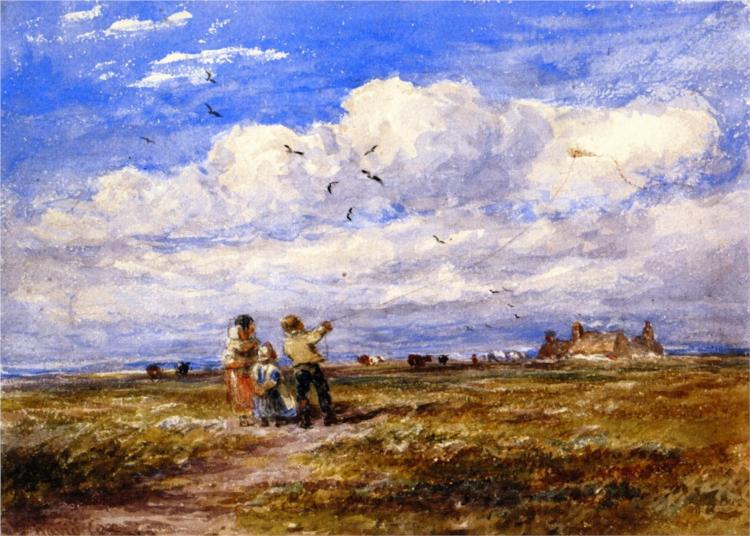 Flying the Kite, 1853 - David Cox