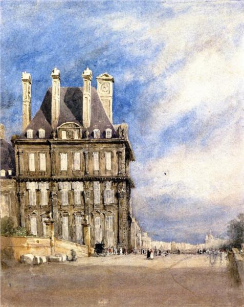 Pavillon de Flore, Tuileries, Paris, 1830 - David Cox
