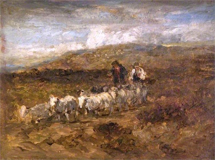 Welsh Shepherds, 1841 - Дэвид Кокс