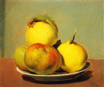 Dish of Apples and Quinces - David Johnson