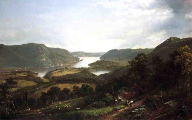 The Hudson River from Fort Montgomery, 1870 - Дэвид Джонсон