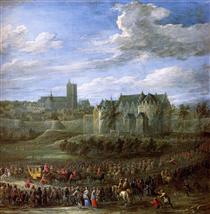 Arrival of Christina of Sweden in Brussel - David Teniers the Younger