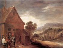 Before the Inn - David Teniers the Younger