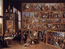 The Archduke Leopold Wilhelm in his Picture Gallery in Brussels - David Teniers the Younger