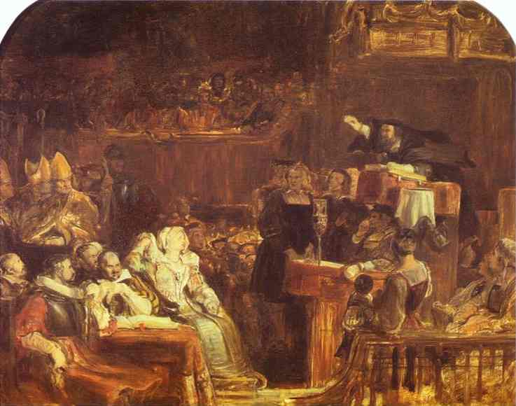 The Preaching of John Knox before the Lords of Congregation, 10 June 1559 - David Wilkie