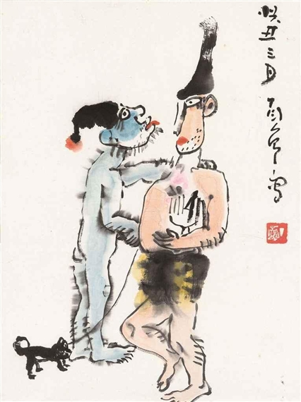 Opera Figures, 1973 - Ding Yanyong