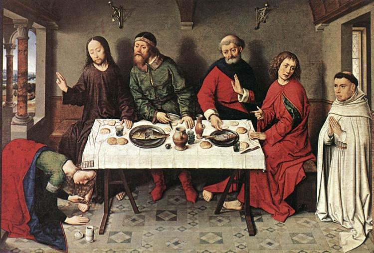 Dîner chez Simon le Pharisien, c.1445 - Dirk Bouts