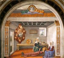 Annonce de la mort de sainte Fina - Domenico Ghirlandaio