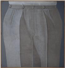 Striped Trousers - Domenico Gnoli