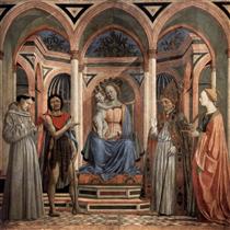 La Virgen y el Niño con santos - Domenico Veneziano