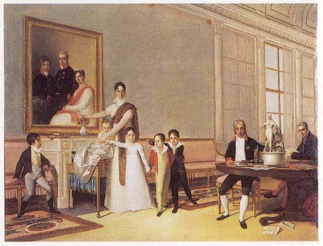 The Viscount of Santarem and his Family, 1816 - Domingos de Sequeira