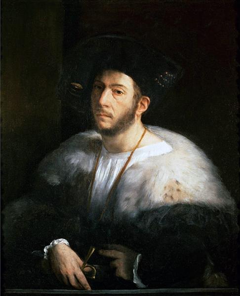 Portrait of a Man (probably Cesare Borgia), 1520 - Dosso Dossi