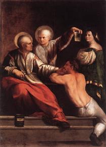 St Cosmas and St Damian - Dosso Dossi