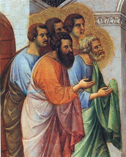 Appearance of Christ to the apostles (Fragment), 1308 - 1311 - Duccio