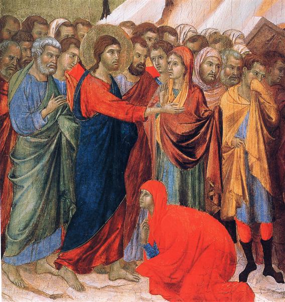 Raising of Lazarus (Fragment), 1308 - 1311 - Duccio di Buoninsegna