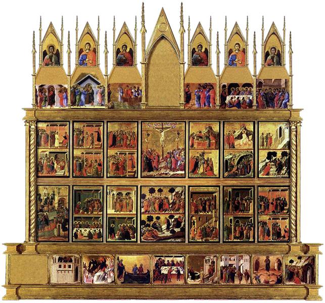 scenes from the Life of Christ (back side of altarpiece), 1308 - 1311 - Дуччо