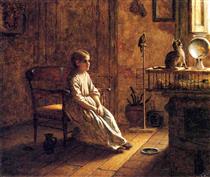 A Child's Menagerie - Eastman Johnson