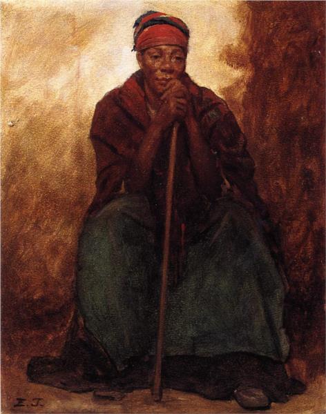 Dinah, Portrait of a Negress, 1869 - Истмен Джонсон