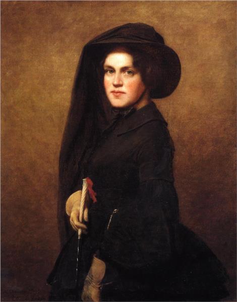 Sarah Osgood Johnson Newton, 1856 - Eastman Johnson