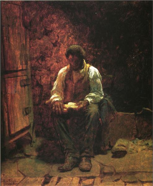 The Chimney Corner, 1863 - Истмен Джонсон