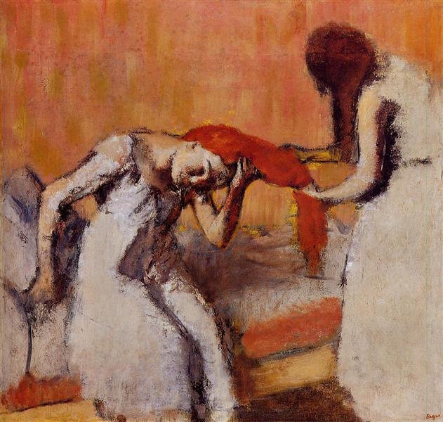 Прическа, c.1896 - c.1900 - Эдгар Дега