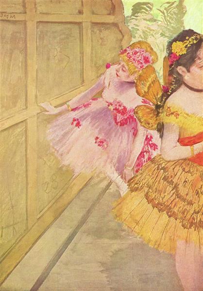 Танцовщица у задника, c.1880 - Эдгар Дега