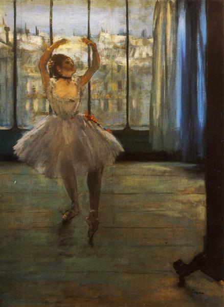 Танцовщица позирует, 1878 - Эдгар Дега