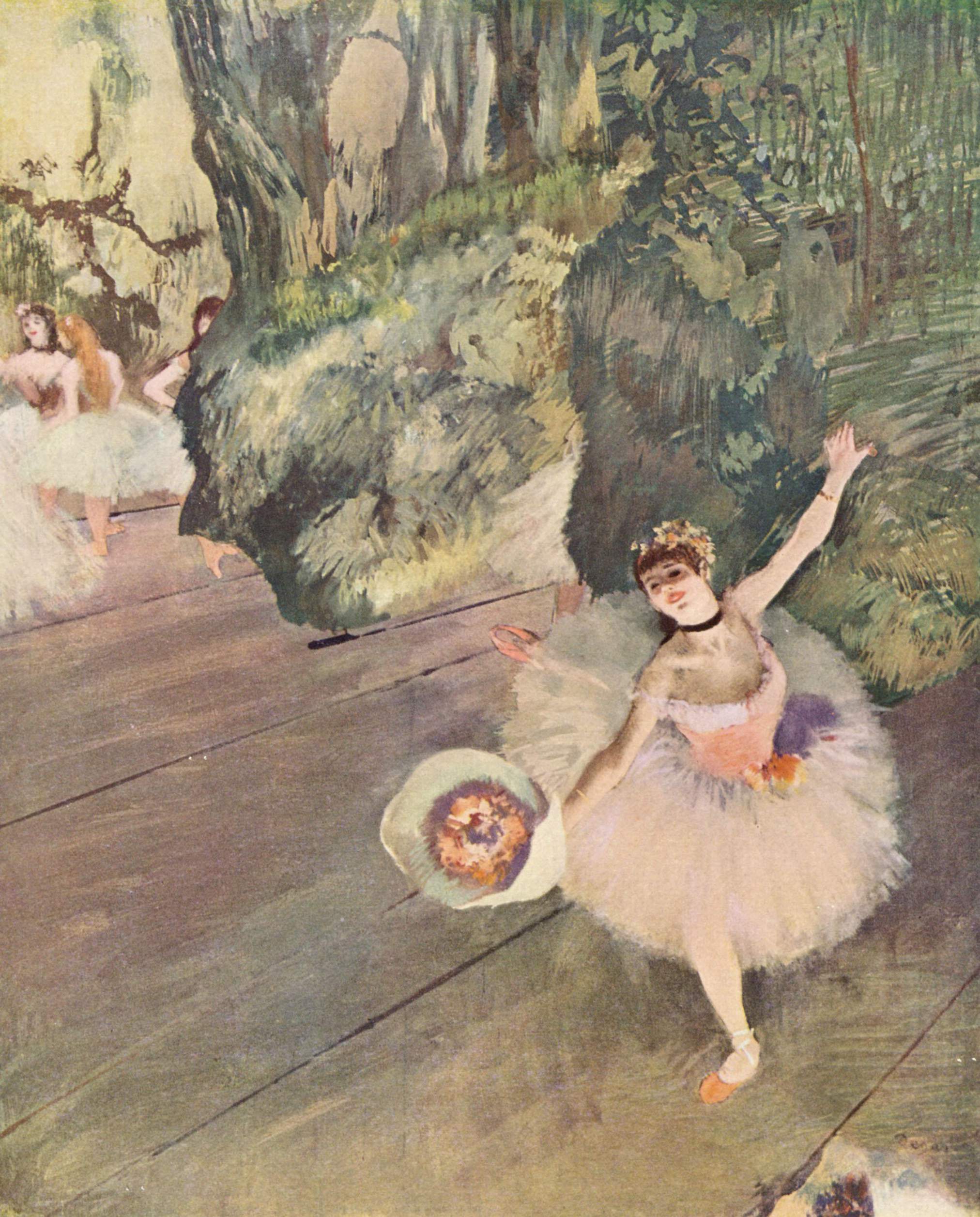 Dancer With A Bouquet Of Flowers The Star Of The Ballet 1878 Edgar Degas 