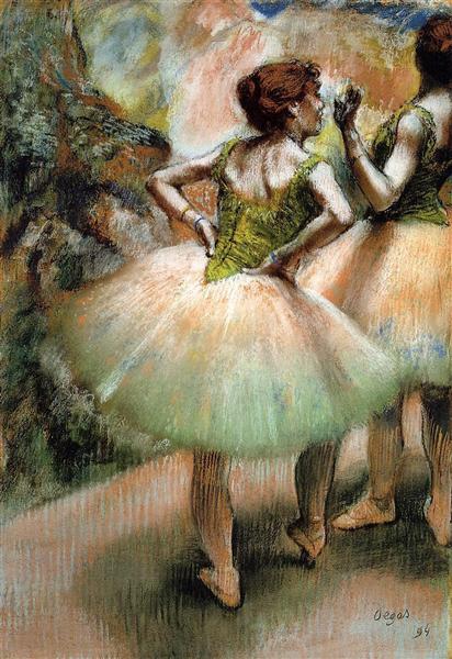 Танцовщицы в розовом и зеленом, 1894 - Эдгар Дега