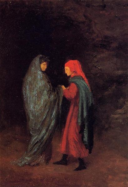 Данте и Вергилий у входа в ад, 1857 - 1858 - Эдгар Дега