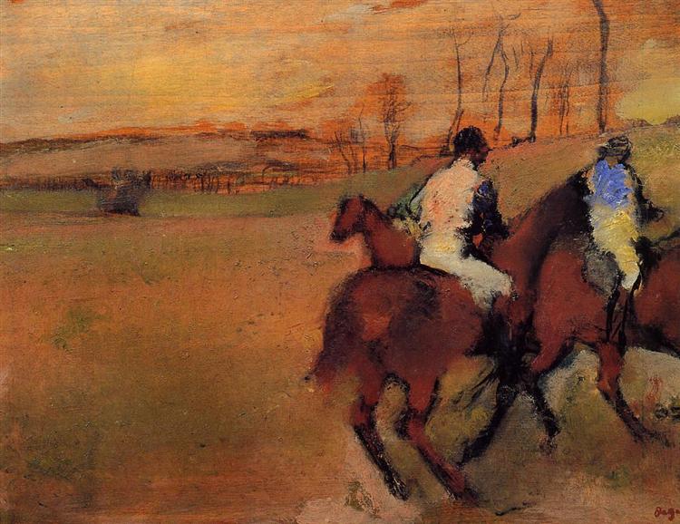 Лошади и жокеи, c.1886 - c.1890 - Эдгар Дега