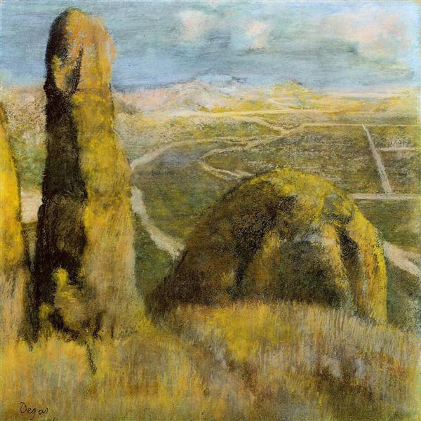 Пейзаж, c.1890 - c.1892 - Эдгар Дега