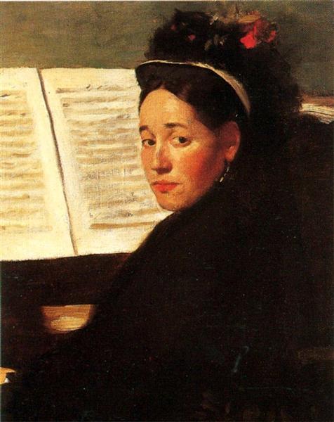 Mademoiselle Didau at the Piano, 1869 - 1872 - Едґар Деґа