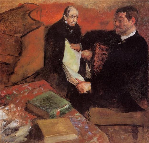 Паган и отец Дега, 1895 - Эдгар Дега