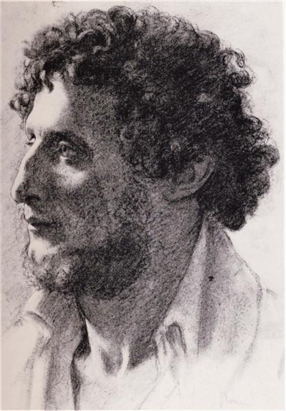 Портрет итальянца, 1856 - Эдгар Дега