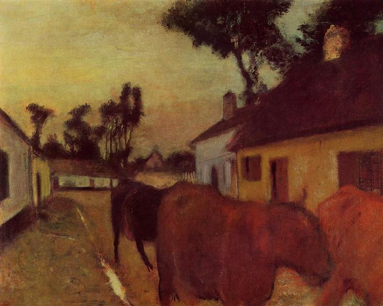 Return of the Herd, c.1896 - c.1898 - Edgar Degas