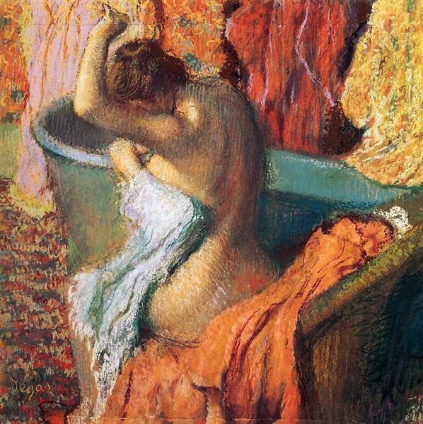 Сидящая купальщица, 1899 - Эдгар Дега