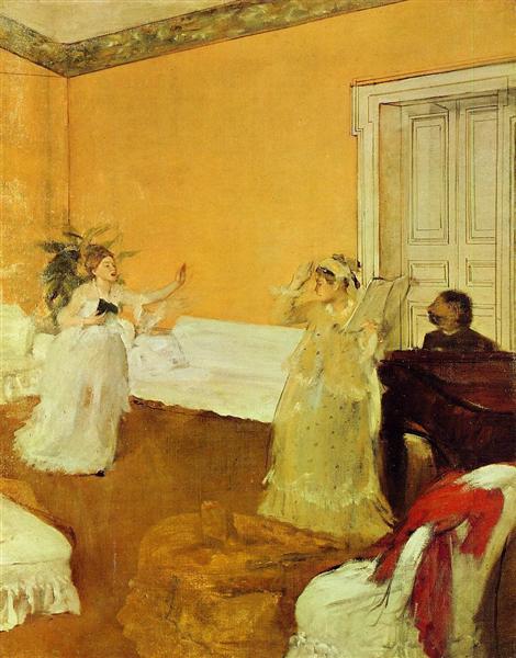 The Song Rehearsal, 1873 - Едґар Деґа