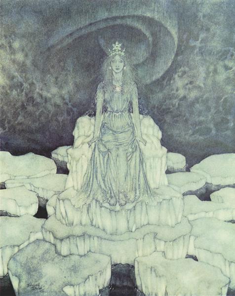 The Snow Queen on the Throne of Ice - Edmund Dulac