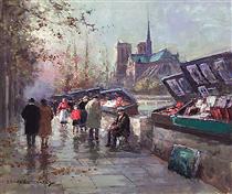Booksellers of Notre-Dame - Edouard Cortes