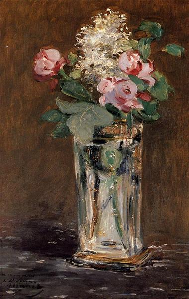Flowers in a Crystal Vase, c.1882 - Edouard Manet - WikiArt.org