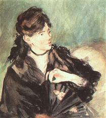 Berthe Morisot à l'éventail - Édouard Manet